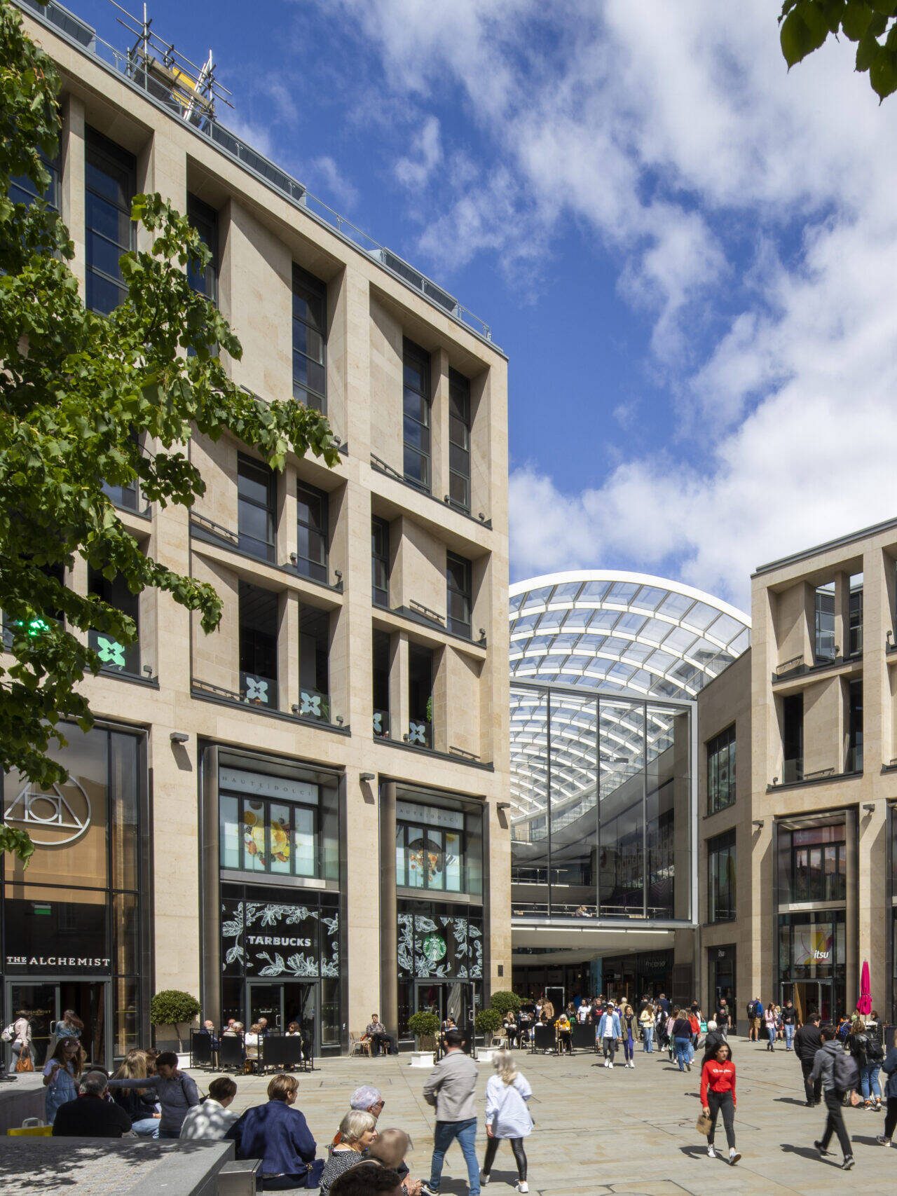 external shot of St James Quarter