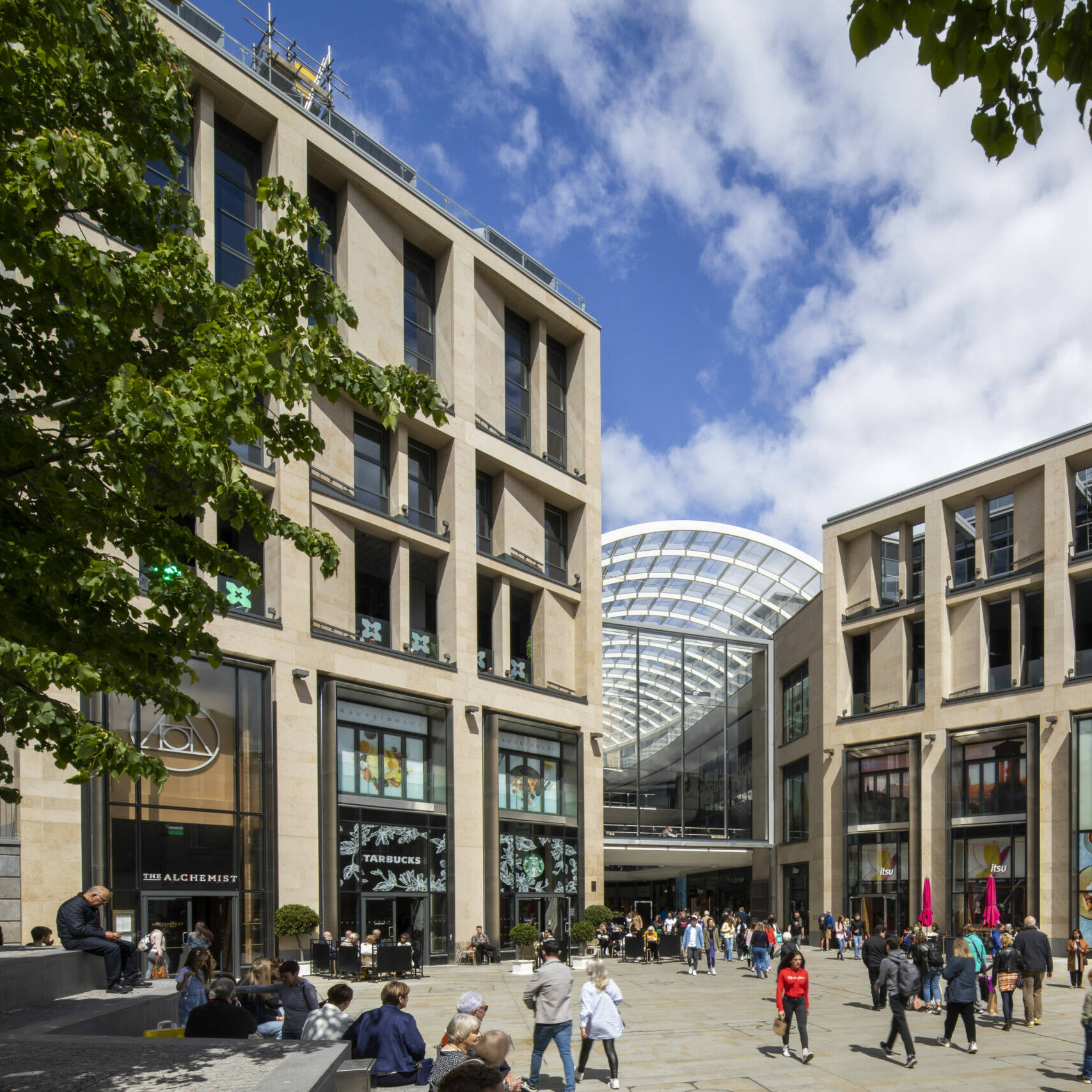 external shot of St James Quarter