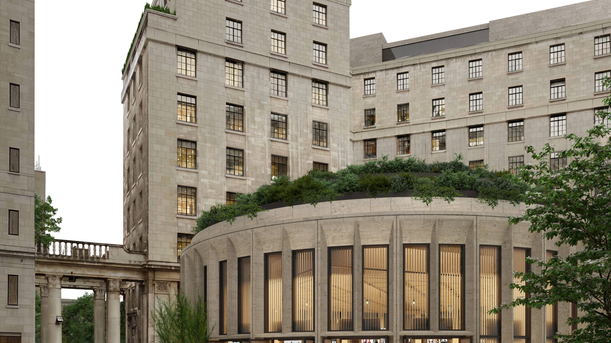 Bush House, King's College London 1 KPF Bush House Gilt CopyrightPlomp Coutyard 2 scaled uai